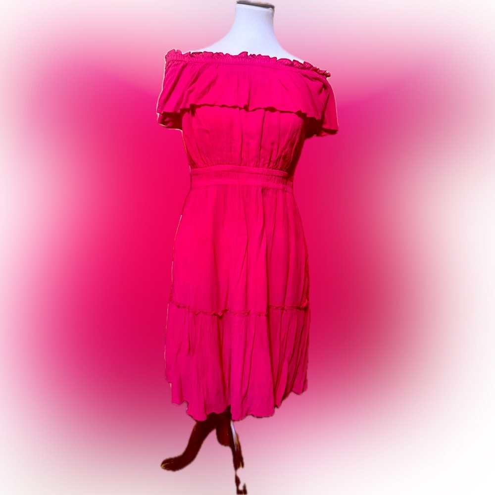 Tommy Bahama Pink Off-Shoulder Dress